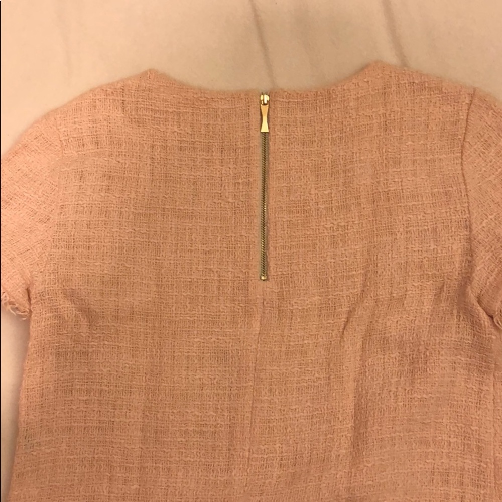 Pink textured tee blouse - Picture 4 of 6